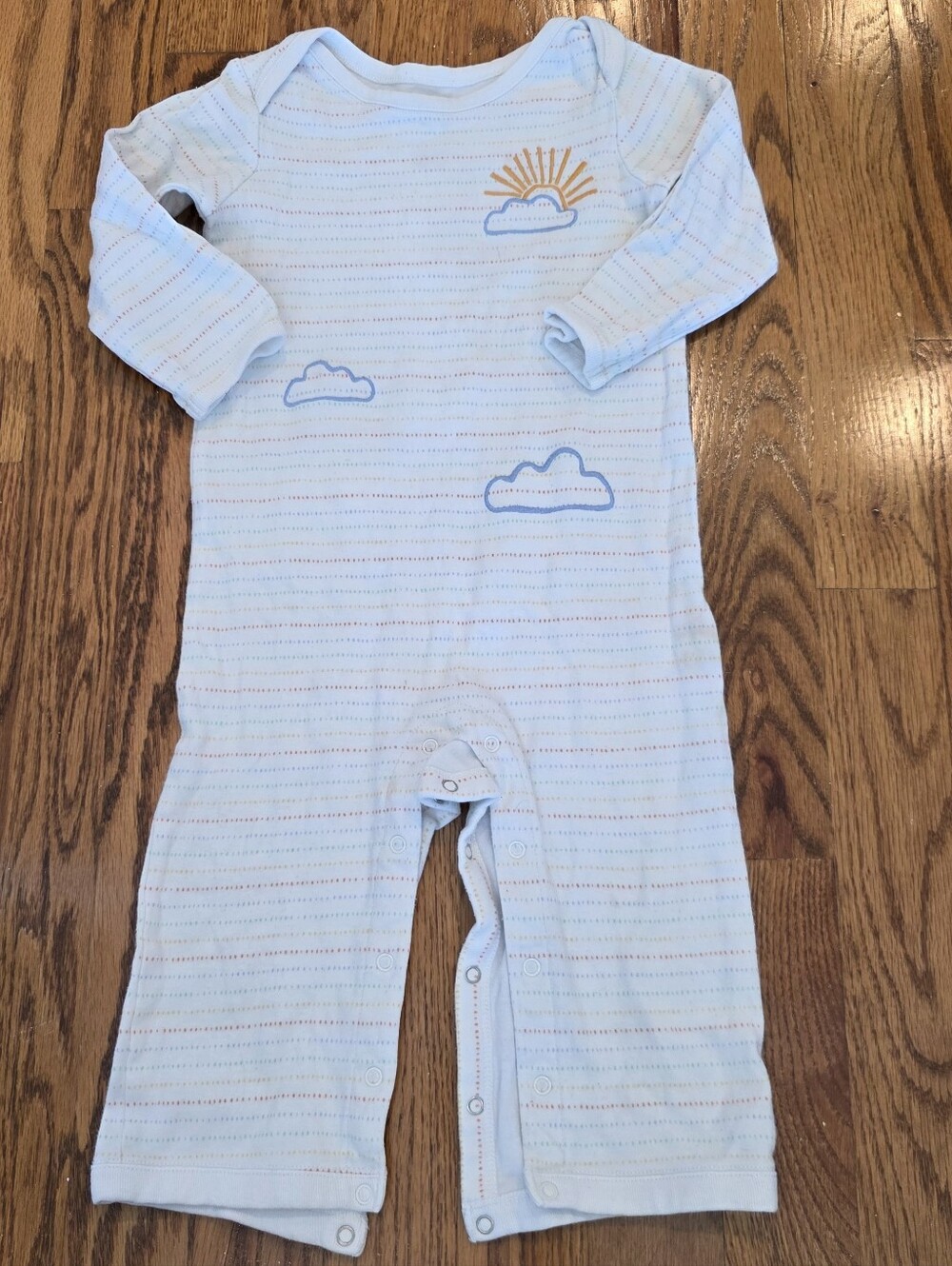 Gymboree Rainbow Striped Cloud & Sun One-Piece